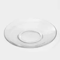 Блюдце &laquo;Гламур&raquo;, d=13.2 см, стекло, прозрачное