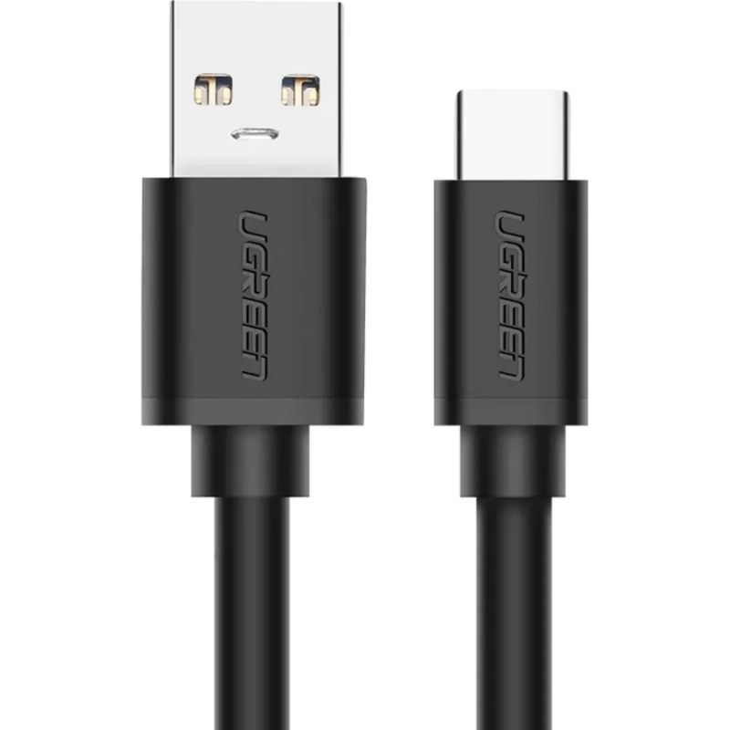 Кабель UGREEN US184 (20882)USB A Male to Type C Male Nickel Plating 1м черн