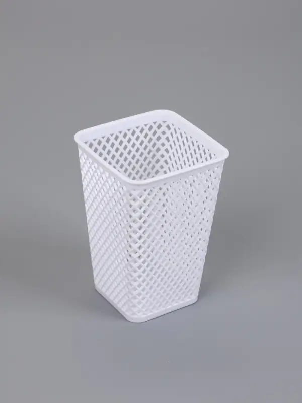 Корзины для хранения &laquo;Аура&raquo;, набор 4 шт.: 7.5&times;7.5&times;18 см, белые
