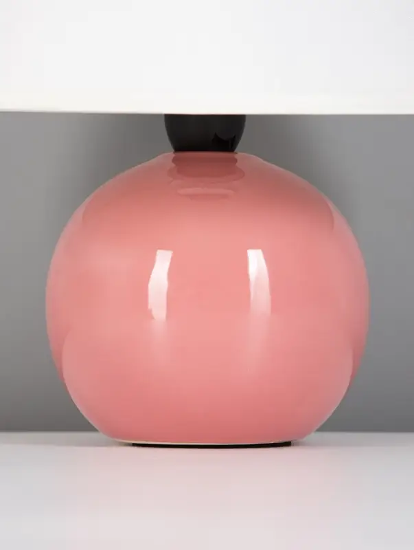 Лампа настольная RISALUX &laquo;Персик&raquo; E14, 40 Вт, розовая, 24 см