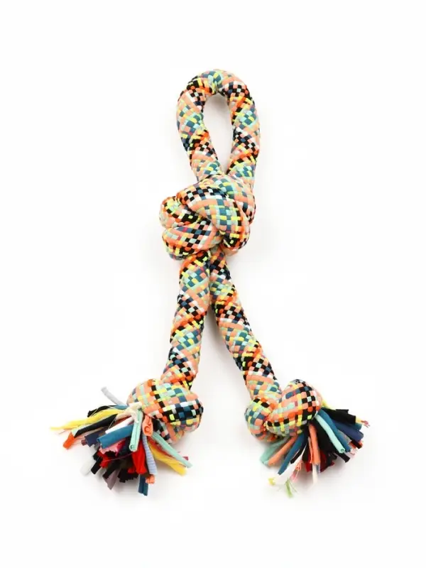 Игрушка для больших собак, канатная "Двойной узел",до 50 см, до 450 гр