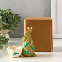 Сувенир полистоун подставка "Зайчики пасхальные" набор 2 шт 5,3х10х10 см Сувенир полистоун подставка "Зайчики пасхальные" набор 2 шт 5,3х10х10 см