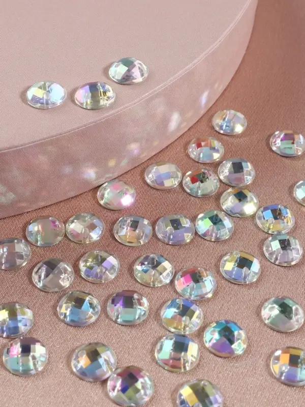 Стразы пришивные «Шатон», круглые, из органического стекла, с голографией, d=8 мм, 50 шт. Стразы пришивные «Шатон», круглые, из органического стекла, с голографией, d=8 мм, 50 шт.