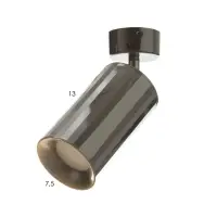 Спот &laquo;Алисер&raquo; GU10 черный хром 7.5&times;7.5&times;20 см
