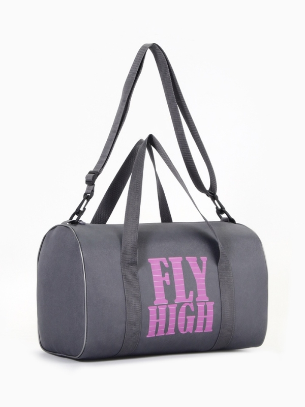 Сумка спортивная женская, TEXTURA, маленький размер, цвет серый Сумка спортивная женская, TEXTURA, маленький размер, цвет серый