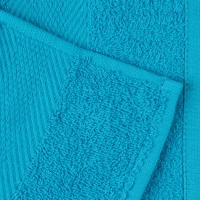 Набор полотенец махровых бордюр 440 г/м2, 40х70 ярко-бирюзовый, 10шт