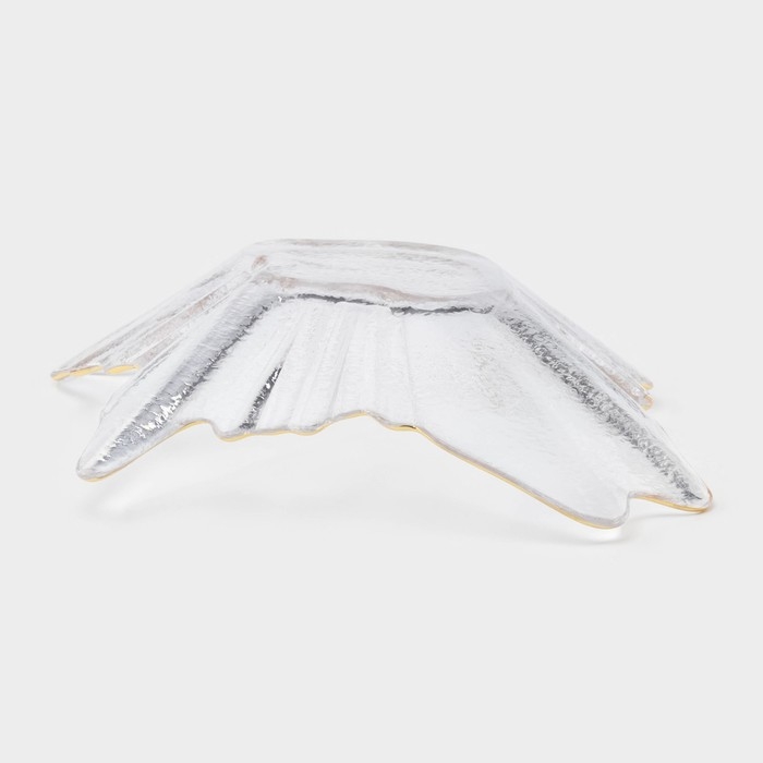 Тарелка стеклянная сервировочная «Рени», 24×22×6 см, цвет прозрачный Тарелка стеклянная сервировочная «Рени», 24×22×6 см, цвет прозрачный