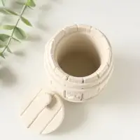 Шкатулка с крышкой, для украшений &laquo;Бочка&raquo;, 8&times;6 см, гипс