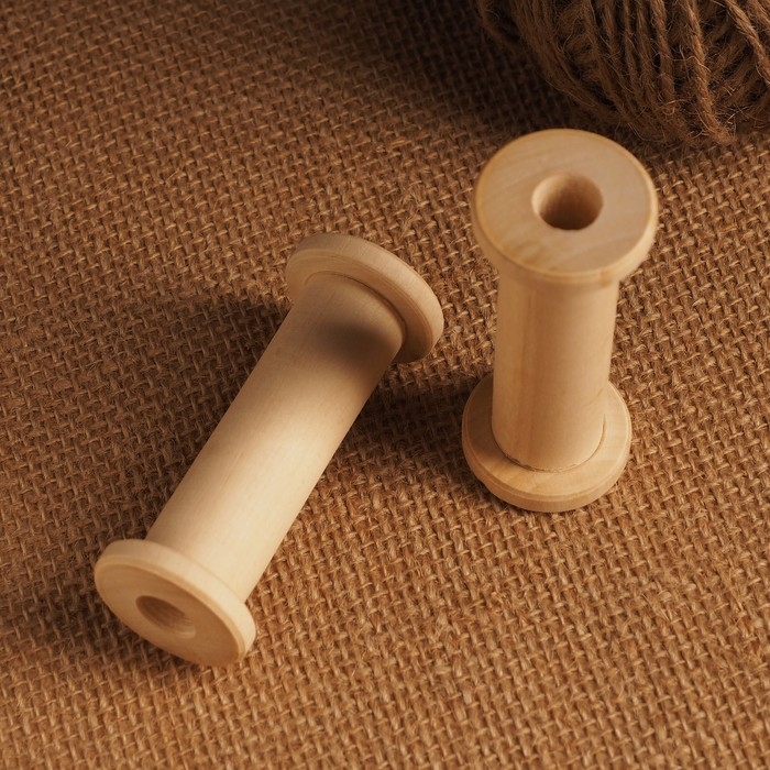 Заготовка для творчества Катушка 5, 7,5хd3см, втулка 2см, отверстие 1см Заготовка для творчества Катушка 5, 7,5хd3см, втулка 2см, отверстие 1см