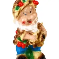Садовая фигура из гипса &laquo;Гном с охапкой дров&raquo;, 38.5&times;18&times;22 см