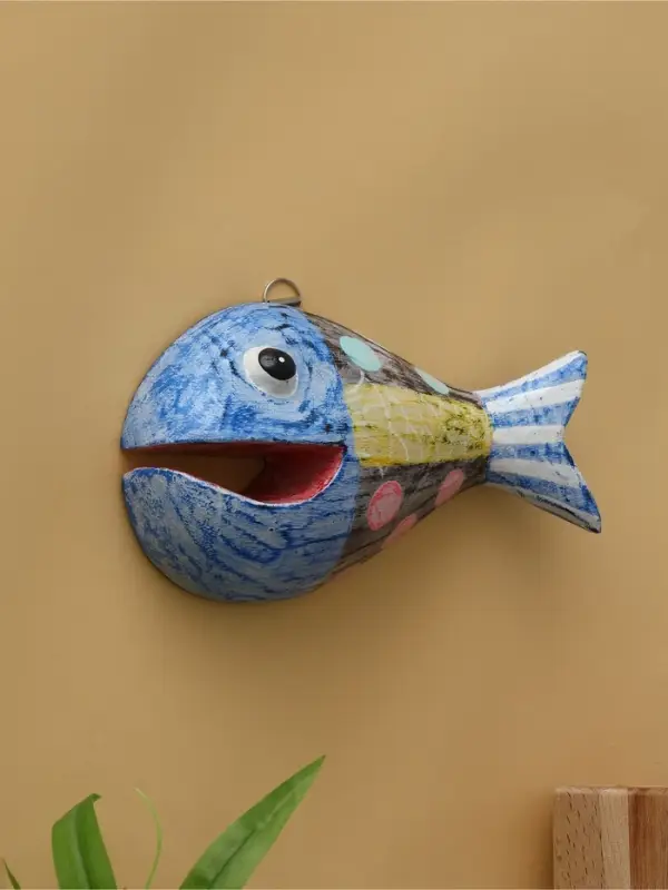 Панно  Панно "Рыба-хищник" дерево 20х12х4 см, цв. разноцветный