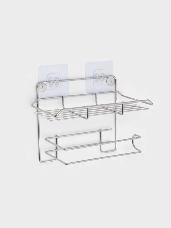 Держатель для туалетной бумаги с полочкой, цвет хром 19x10x14,5 см Держатель для туалетной бумаги с полочкой, цвет хром 19x10x14,5 см