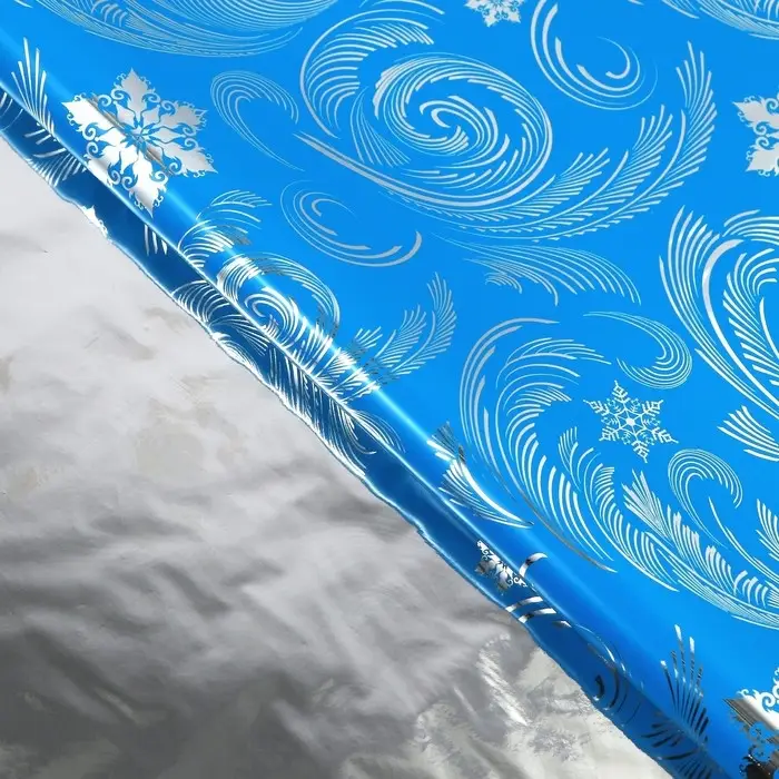 Плёнка упаковочная голография «Узоры», 100 х 70 см