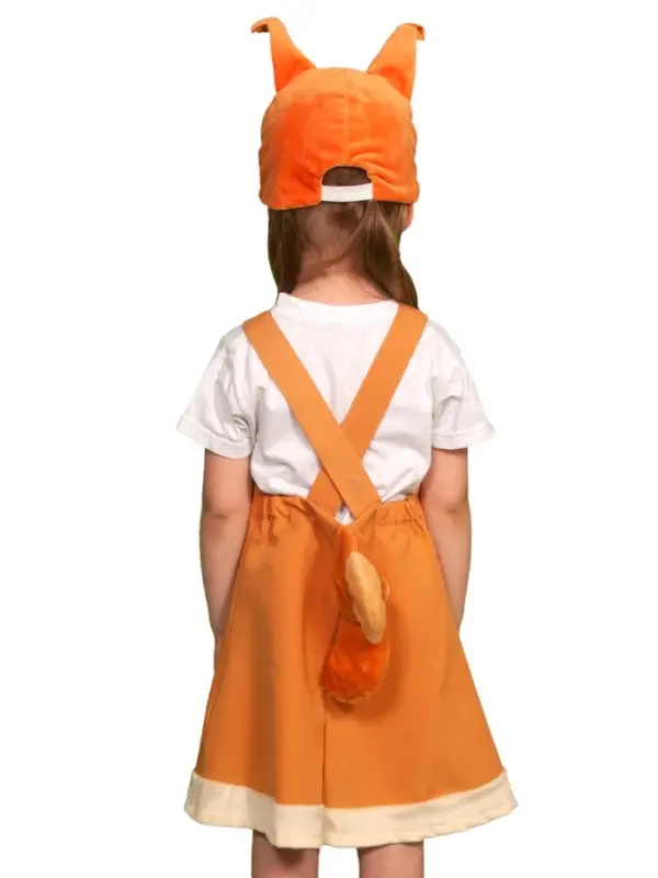 Карнавальный костюм "Белочка" ткань-плюш, 3-6 лет, рост 98-116 см