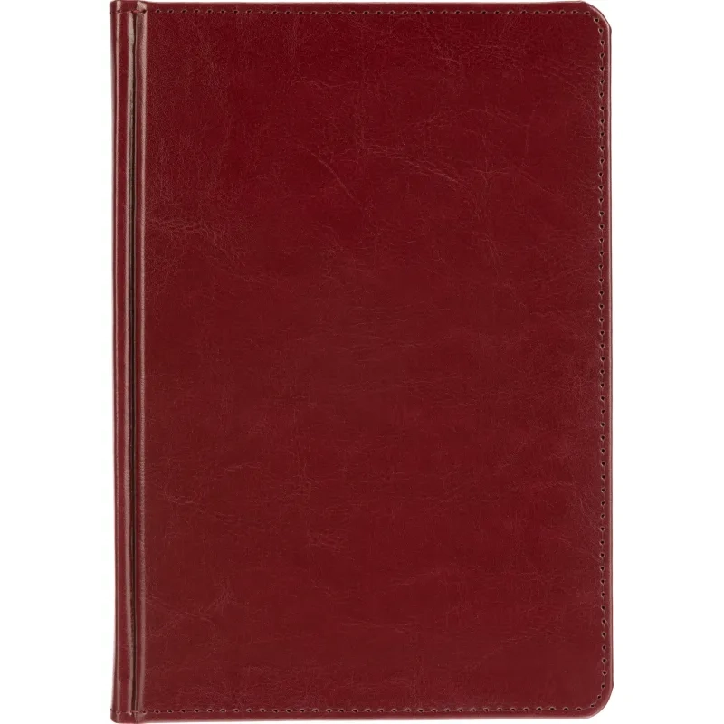 Ежедневник недатированный А5, Sidney Nebraska бордовый, 136 л. 3-128/01