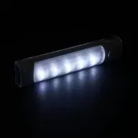 Светильник светодиодный с датчиком движения, 5 LED, 2 Вт, от батареек 3хAAA, 6500К, свечение холодное белое
