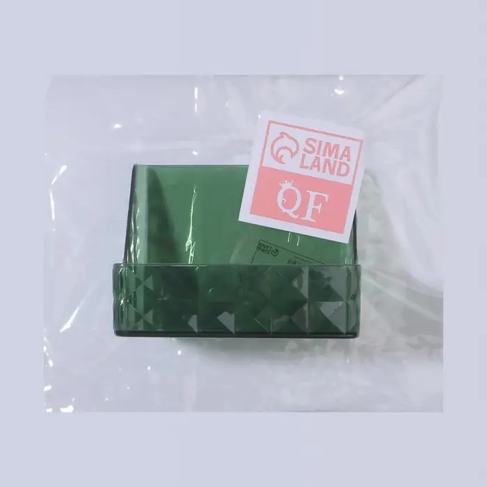 Органайзер для хранения &laquo;GREEN&raquo;, навесной, 1 секция, с клеевой основой, 11.8&times;7.8&times;9 см, полупрозрачный, зелёный