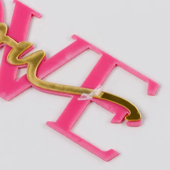 Топпер для торта «Люблю тебя», фуксия Топпер для торта «Люблю тебя», фуксия