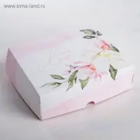 Кондитерская упаковка, коробка &laquo;С любовью&raquo; 17&times;20&times;6 см