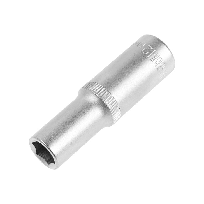 Головка торцевая шестигранная удлиненная ТУНДРА, под квадрат 1/2 Головка торцевая шестигранная удлиненная ТУНДРА, под квадрат 1/2", 12 мм, CrV