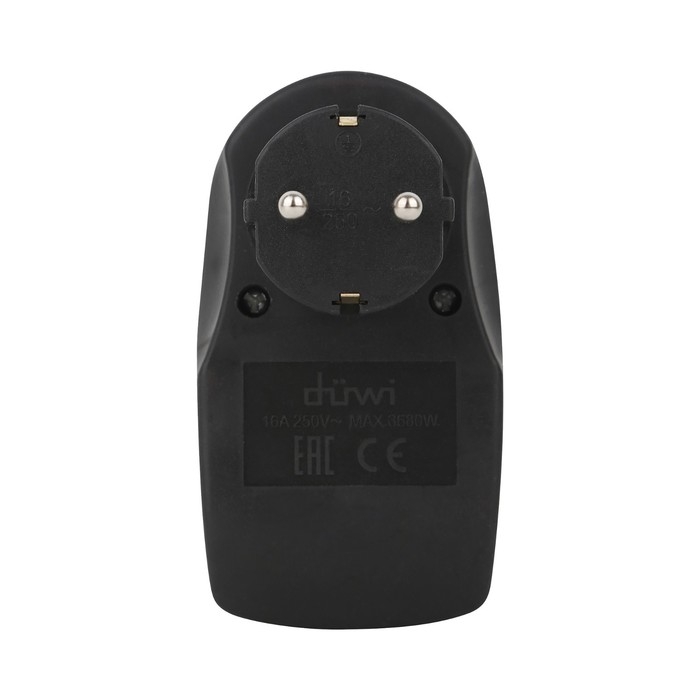 Адаптер 1 гнездо + 2 USB порта, на евро вилку, с/з, 16A, 230В, 3680Вт, IP20, черный, 27419 3 Адаптер 1 гнездо + 2 USB порта, на евро вилку, с/з, 16A, 230В, 3680Вт, IP20, черный, 27419 3