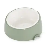 Лего-миска для животных &laquo;Фокси&raquo;, 300 мл, с наклоном, пластик, цвет фисташковый