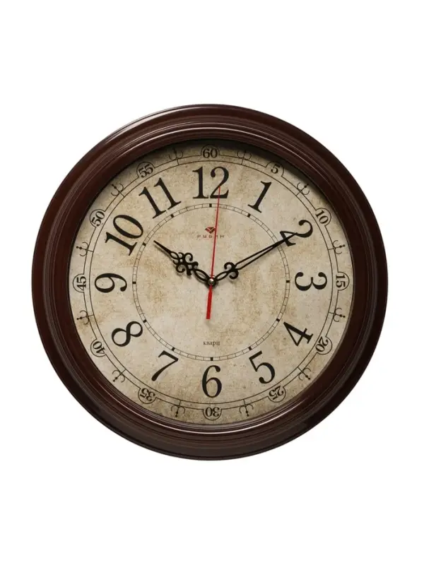 Часы настенные, интерьерные &laquo;Рубин&raquo;, бесшумные, d=35 см