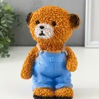 Копилка "Мишка в джинсах" коричневый, 19,5х13х11 см Копилка "Мишка в джинсах" коричневый, 19,5х13х11 см