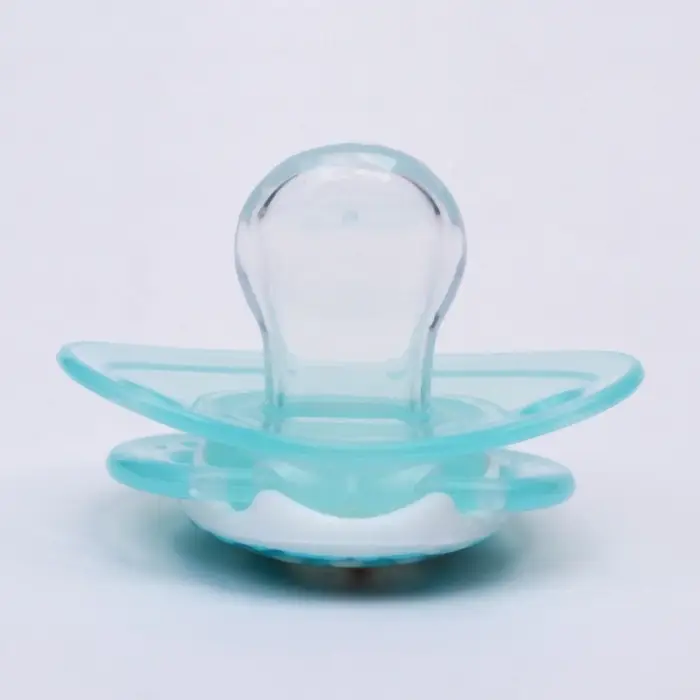 Соска-пустышка ортодонтическая, силикон, от 3 мес., &laquo;Пингвин&raquo;, голубая