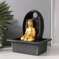 Фонтан настольный с подсветкой &laquo;Будда в медитации&raquo;, от сети, 23&times;17.5&times;27 см