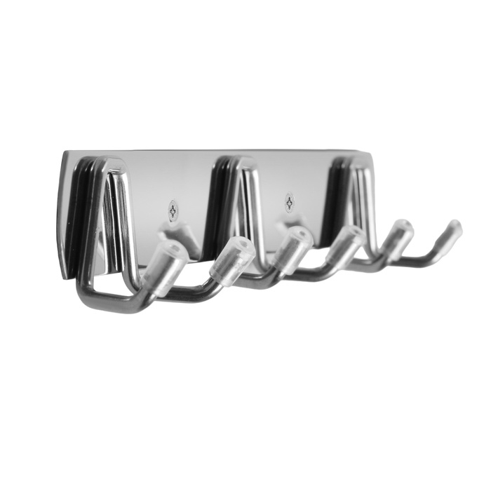 Вешалка CAPPIO CVT003, металлическая, трёхрожковая, цвет хром Вешалка CAPPIO CVT003, металлическая, трёхрожковая, цвет хром