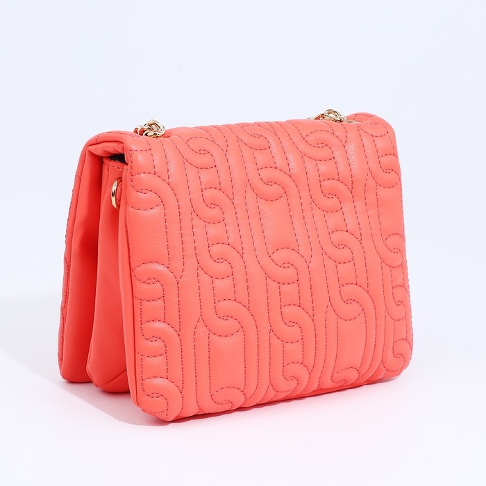 Сумка-мессенджер на магнитах, цвет коралловый Сумка-мессенджер на магнитах, цвет коралловый