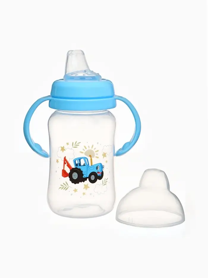 Поильник-непроливайка с носиком, 270 мл, Синий трактор Поильник-непроливайка с носиком, 270 мл, Синий трактор