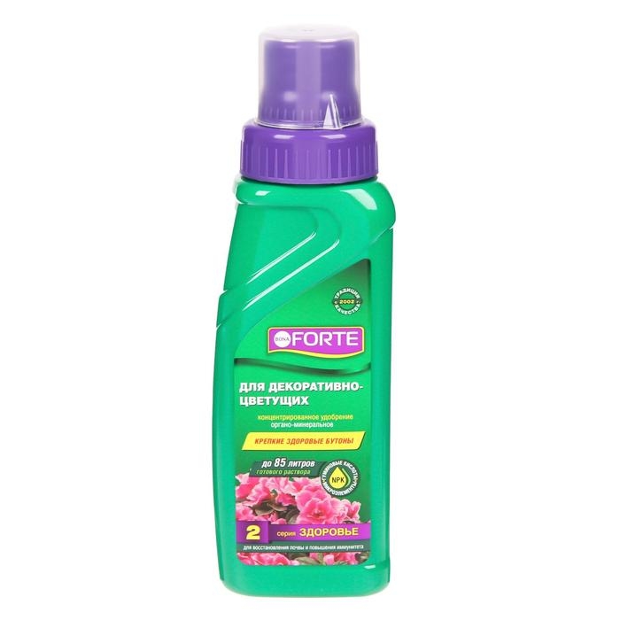 Удобрение для декоративно-цветущих растений Bona Forte, 2 в 1, флакон, 285 мл Удобрение для декоративно-цветущих растений Bona Forte, 2 в 1, флакон, 285 мл