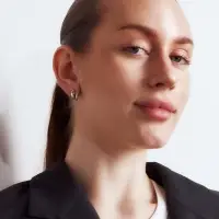 Серьги &laquo;Двойная капля&raquo;, цвет серебро