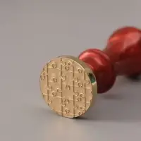 Печать для сургуча с пластиковой ручкой &laquo;Пазл&raquo;, 6.3&times;2.5&times;2.5 см
