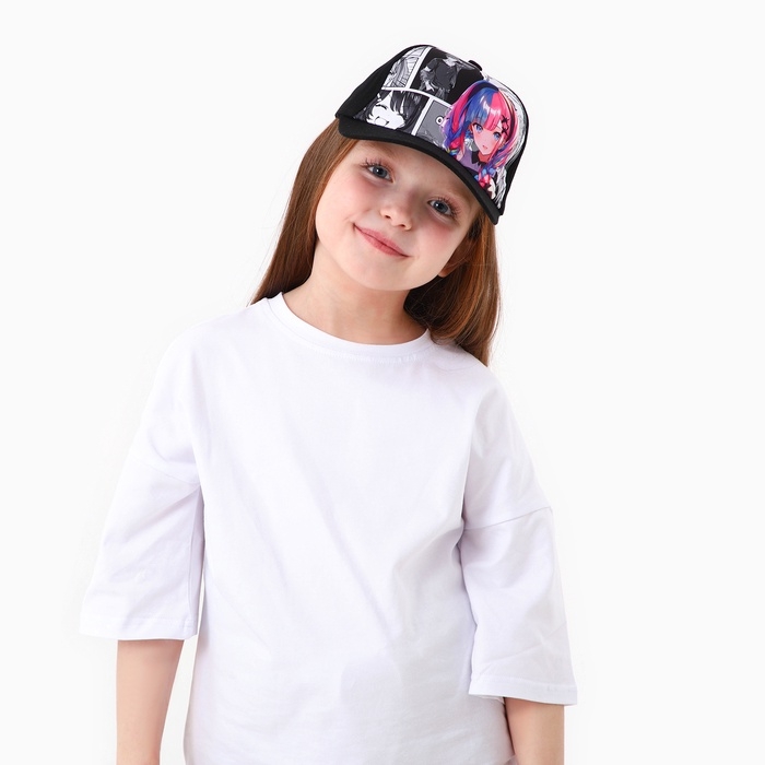 Кепка детская для девочки Кепка детская для девочки "Фото"аниме, р-р 52-54 5-7 лет