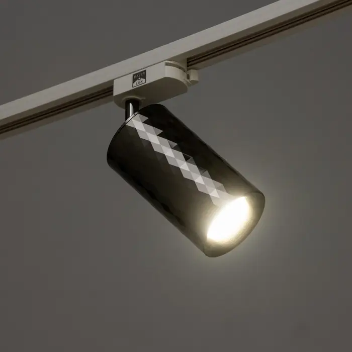 Светильник трековый BayerLux Simple &laquo;Андри&raquo; GU10, 220 В, 7.5&times;7.5&times;20 см, чёрный хром