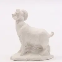 Фигурка декоративная &laquo;Коза на лужайке&raquo;, неокрашенный, 8&times;7&times;4 см, белая