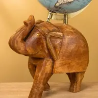 Глобус сувенирный, 25×16×36 см, подставка дерево