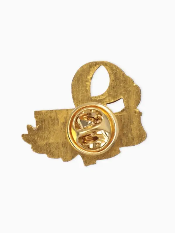 Значок Значок "9 Мая", цветной в золоте