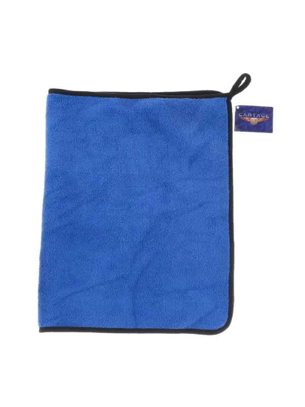 Тряпка для мытья автомобиля, CARTAGE, микрофибра, 400 г/м&sup2;, 40&times;60 cм, сине-серая