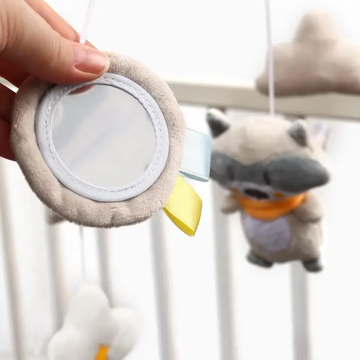 Мобиль музыкальный на кроватку Крошка Я &laquo;Енотик&raquo;, заводной, мягкие игрушки