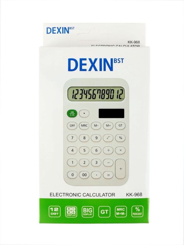 Калькулятор настольный 12-разрядный КК-968, зеленый