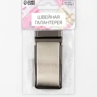 Пряжка для ремня, автоматическая, 7.8&times;3.5 см, цвет чёрный никель