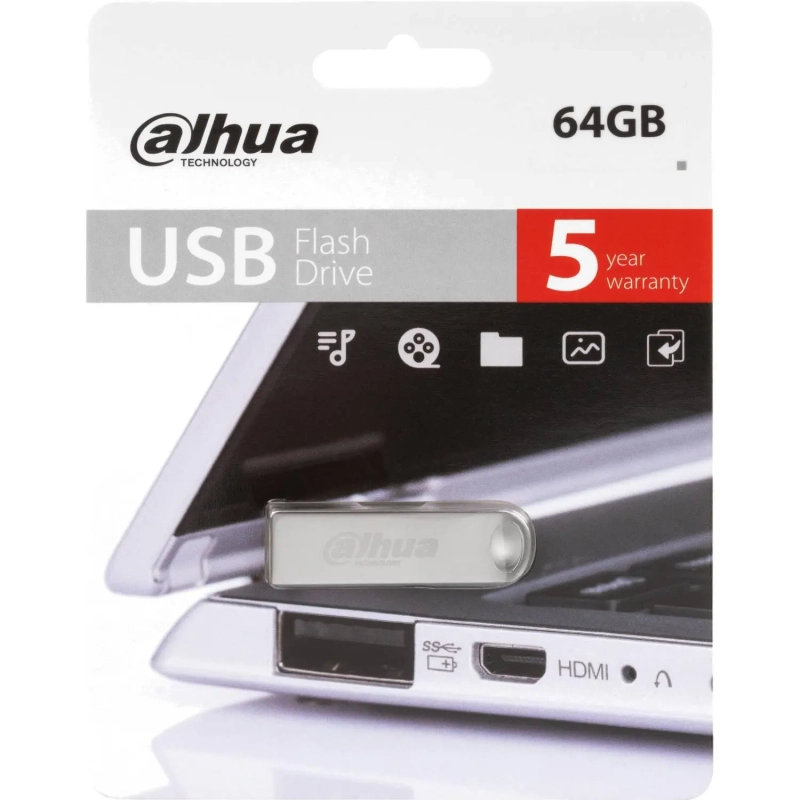 Флеш-память Dahua USB 64 ГБ, USB 2.0 DHI-USB-U106-20-64GB