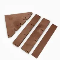 Подставка под открытки 12 ячеек, 34.5&times;23&times;25 см, толщина 3 мм, коричневый