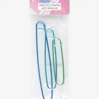 Набор вспомогательных булавок для вязания, 3 шт., 9/11.5/15 см, МИКС