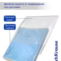 Тетрадь 12 листов в линейку ErichKrause CoverPro fizzy, голубая