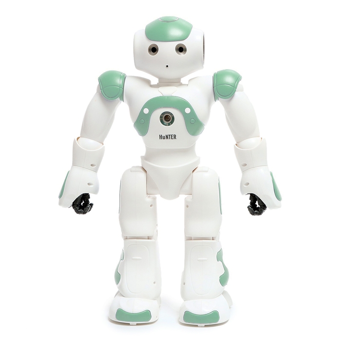 Робот радиоуправляемый «Хантер», световые и звуковые эффекты, работает от аккумулятора, цвет зелёный